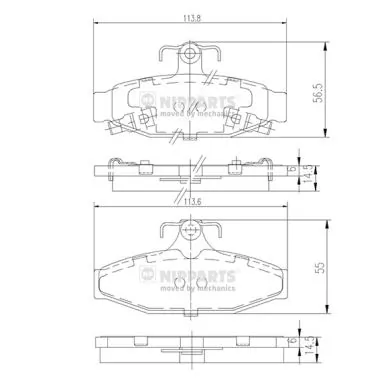 Comprar SP1066 Hyundai/Kia Pastillas de freno traseras