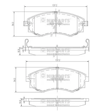 SP1111 Hyundai/Kia Pastillas delanteras