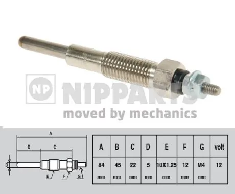 1855078E11 Toyota Bujías de calentamiento