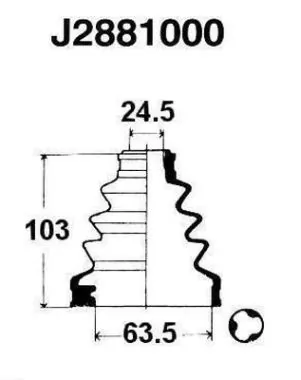 Fuelle transmisión delantero exterior Nissan Terrano I SUV (WD21) (1986 - 1995) precio, desde 11,15 EUR
