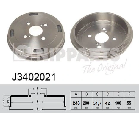 Comprar Tambor de freno trasero Toyota Yaris VERSO NCP2