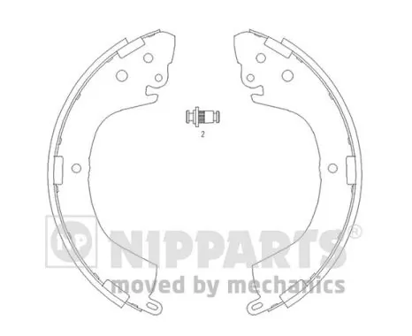 Zapatas de freno de tambor traseras Mitsubishi L 200 II pick-up (K4T) (1986 - 1996) precio, desde 22,00 EUR