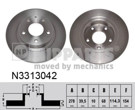 Frenos traseros Brembo 08C42310