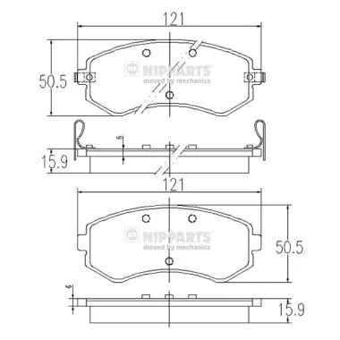 Pastillas delanteras para Nissan Almera I N15