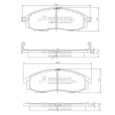 Pastillas de freno delanteras Hyundai/Kia 41060VK190