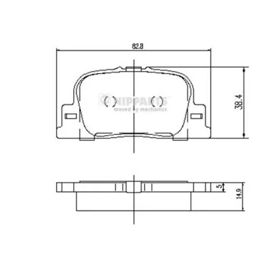 Pastillas traseras Japan Cars C22022