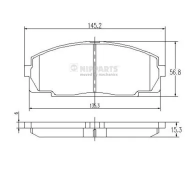 Pastillas delanteras para Toyota Hiace III H10