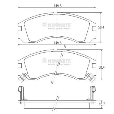 Pastillas freno delanteras Mercedes MZ690332 precio, desde 23,49 EUR