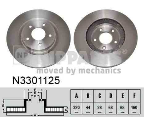 Disco de freno 8550502174 Renault (RVI)