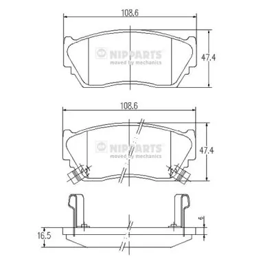  Pastillas de freno Nissan Sunny 3
