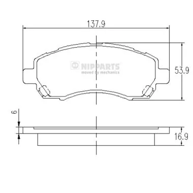 Pastillas delanteras para Subaru Legacy II BD, BG