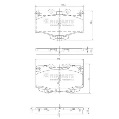 Pastillas freno delanteras Toyota Land Cruiser 80 SUV (J8) (1990 - 1998) precio, desde 23,90 EUR