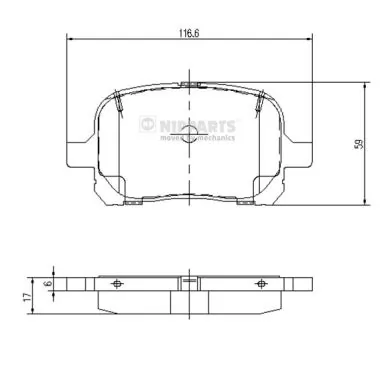 Pastillas delanteras para Lexus RX 300 MCU15