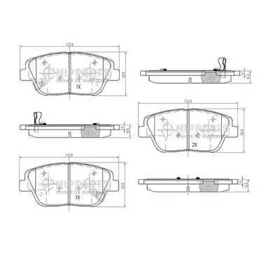 Pastillas de freno 8550502603 Renault (RVI)