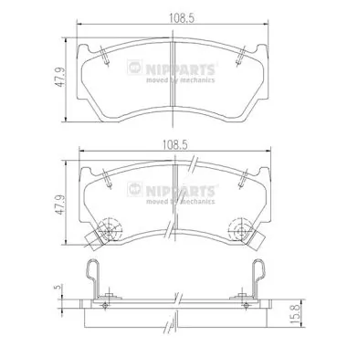 Pastillas delanteras para Suzuki Baleno  EG