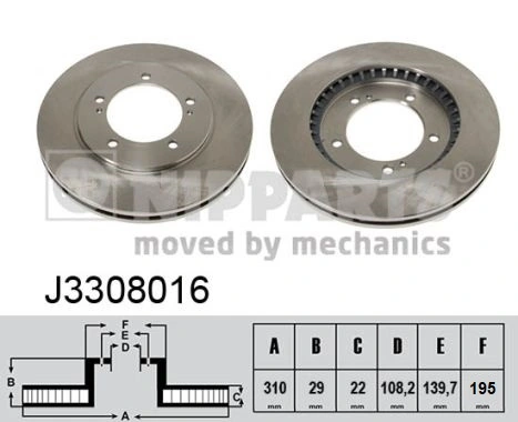 Comprar 5521165D12 Toyota Freno de disco delantero