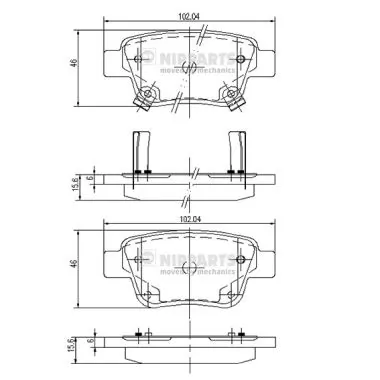 PF0403 Magneti Marelli Pastillas freno traseras