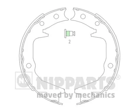 Zapatas de freno para Mitsubishi Galant VII E5A, E7A, E8A