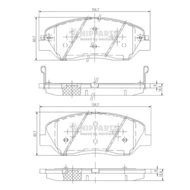 SP1194 Hyundai/Kia Pastillas delanteras