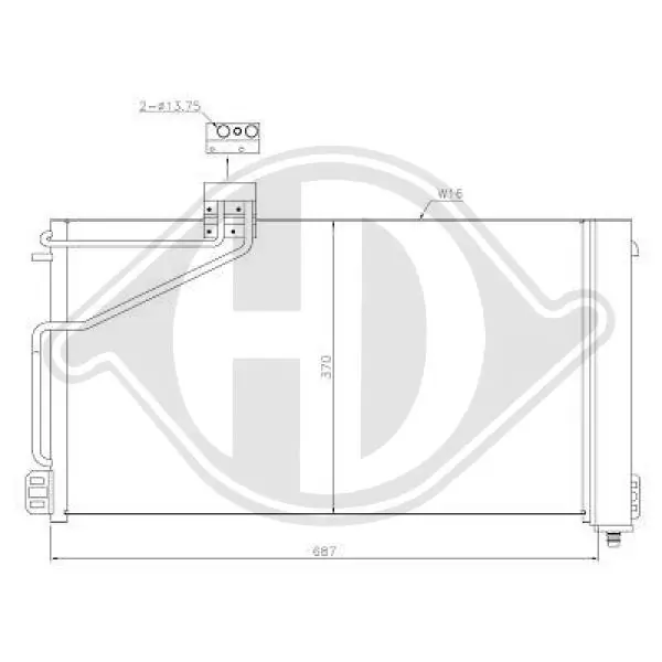 Condensador para Mercedes C  (W203)