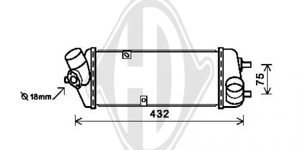 Intercooler para KIA Rio JB