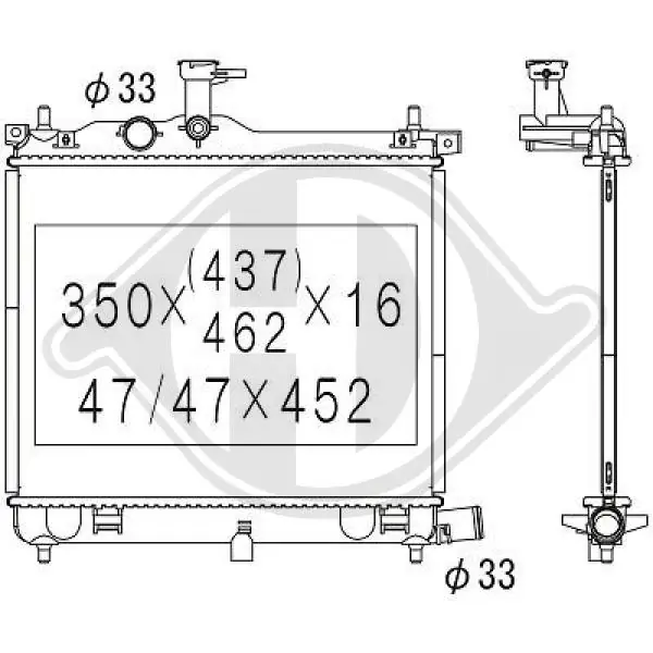 Comprar Radiador de refrigeración del motor Hyundai I10 PA a bajo precio