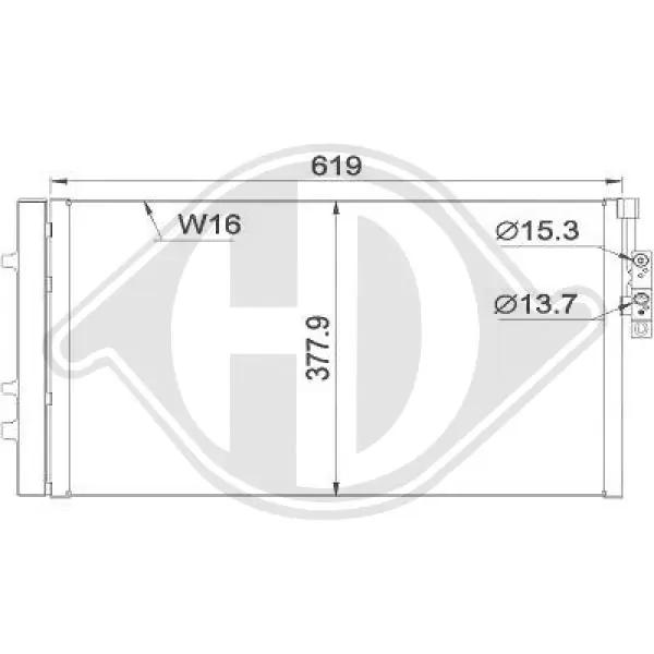 Condensador aire acondicionado para BMW X3 F25