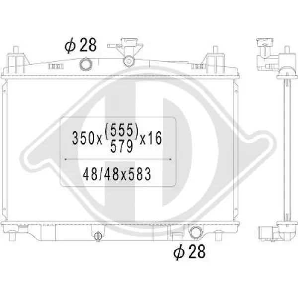 Radiador del motor Mazda 2  hatchback comprar en España