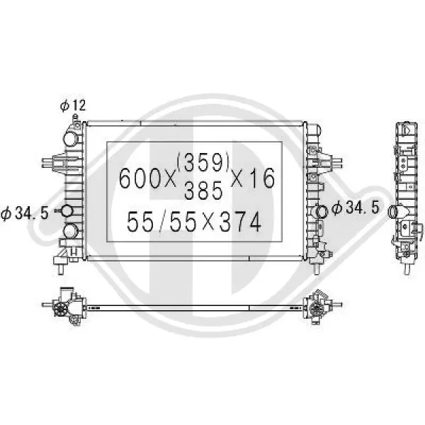 Comprar Radiador de refrigeración del motor Opel Astra  L35 a bajo precio