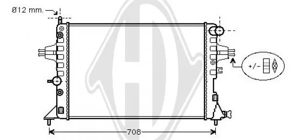 Radiador para Opel Zafira F75