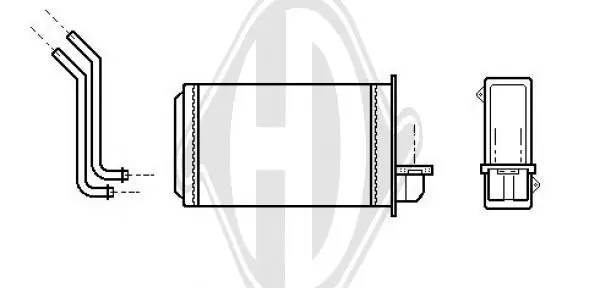 Radiador interior para Peugeot 205 I 741A, C