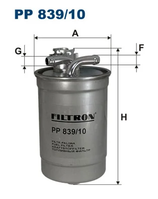 Precio del repuesto Filtro de gasoil A6  familiar