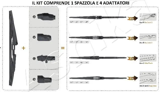 Limpiaparabrisas trasero para Subaru Outback III B13, BP
