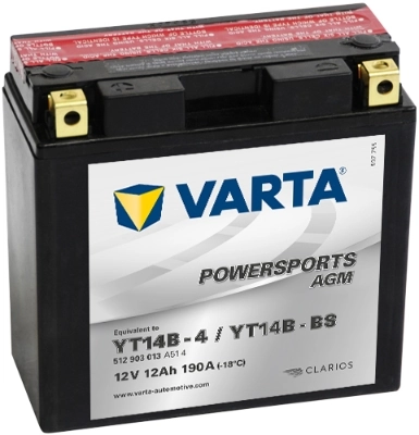 YT14B4 Maxgear Batería Start-Stop