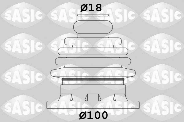 Fuelle palier delantero interior para Volkswagen Passat B5 3B3