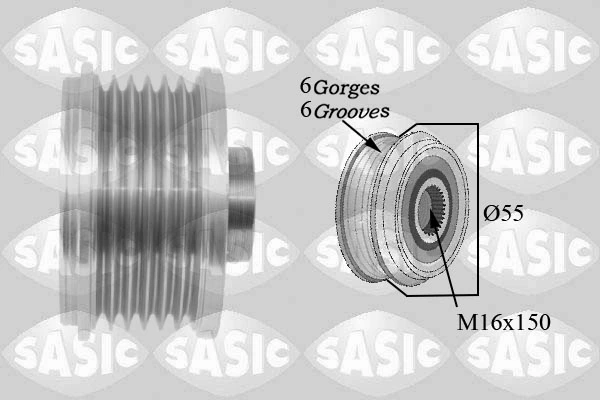 Polea de alternador para Renault LOGAN II (K8)