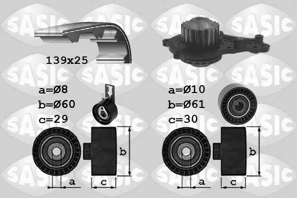 Juego de correas dentadas Peugeot 208 I hatchback (CA, CC) (2012 - 2021) precio, desde 85,73 EUR