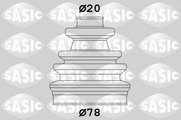1342 Metalcaucho Fuelle transmisión delantero exterior