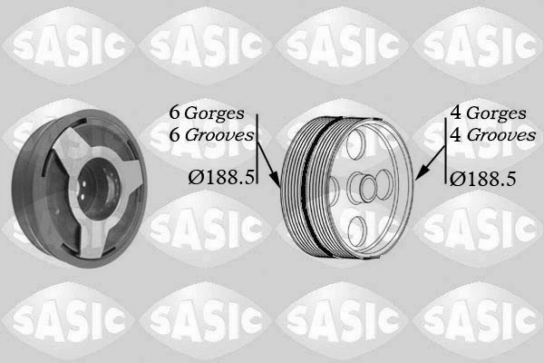 Polea del cigüeñal Audi A4 B5 sedán (8D2) (1994 - 2001) precio, desde 38,25 EUR
