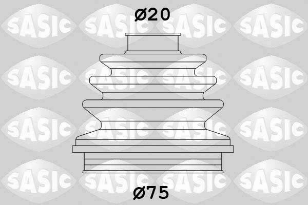 Fuelle transmisión delantero exterior para Volkswagen Golf I 17