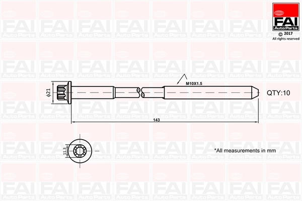 Comprar Tornillo de culata Ford Fiesta V JH, JD a bajo precio