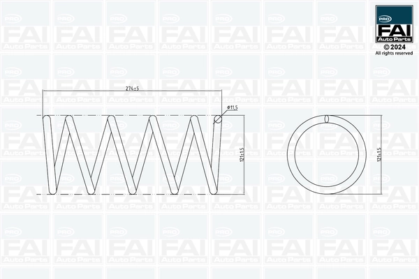 Muelle de suspensión trasero Fiat 500  desde 27,01 €