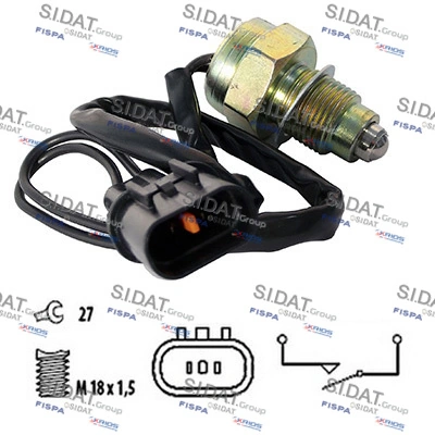 Interruptor de marcha atrás  para Mitsubishi Outlander III (GF, GG)