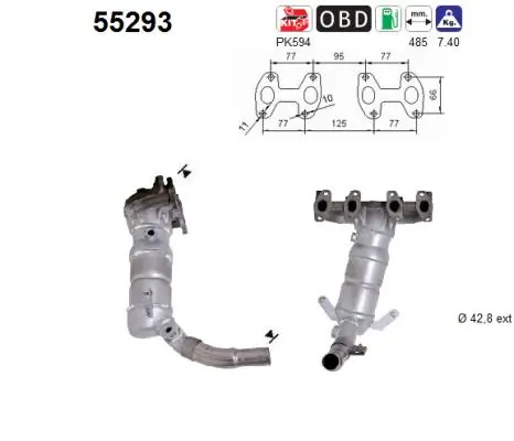 Catalizador de gasolina y diésel Fiat Panda I (1982-2003)