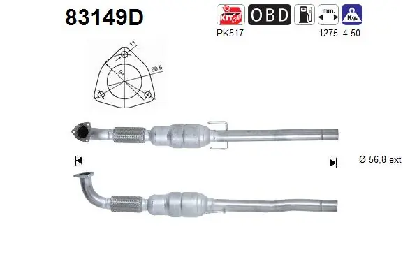 Comprar Convertidor catalítico 75  RJ