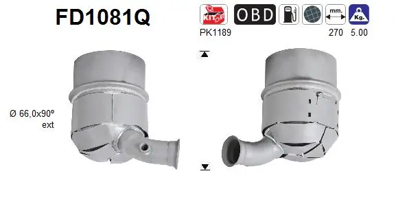 Filtro de partículas 1609628880 Mercedes