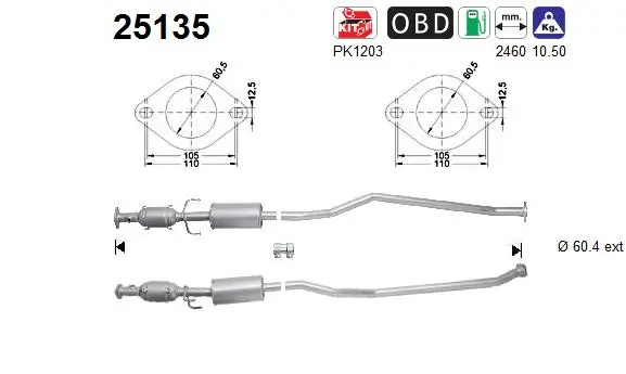 Comprar Catalizador Mazda 3  BM, BN a bajo precio