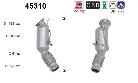 Catalizador para BMW 3 G20, G80, G28