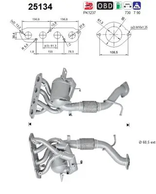 Catalizador de gasolina y diésel Mazda 3  (2013-2019)