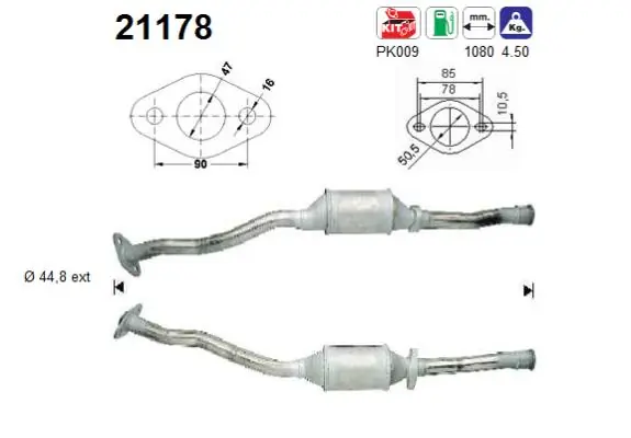 Catalizador de gasolina y diésel Opel Astra  (1993-2001)